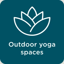 Outdoor yoga spaces