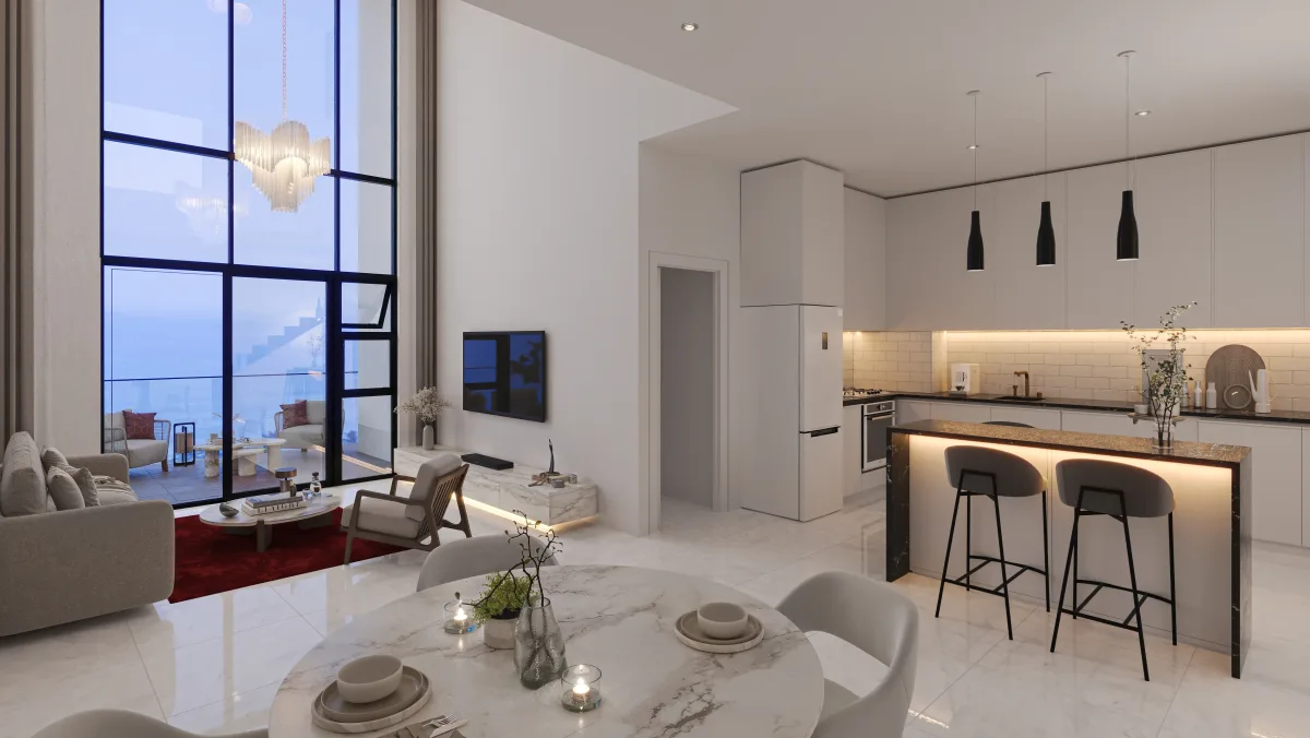 Penthouse serviced apartment interior