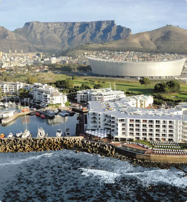 Cape Town waterfront and Table Mountain